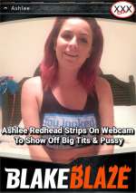 Ashlee Redhead Strips On Webcam To Show Off Big Tits & Pussy