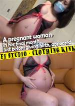 A Pregnant woman in her final month, just before giving birth, appeared