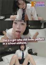 She is a girl who still looks perfect in a school uniform