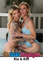 Blonde Beauty Kitt Jones Rides Ria’s Girl Cock